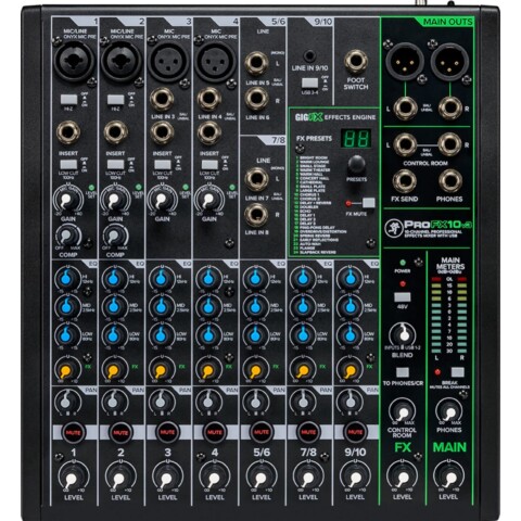 Mackie Pro Fx10 V3 Mixer 10 Canales Usb Efectos Unica