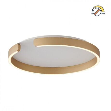 Plafón LED, Diseño anillo cortado, Dimerizable 40W 60CM DORADO