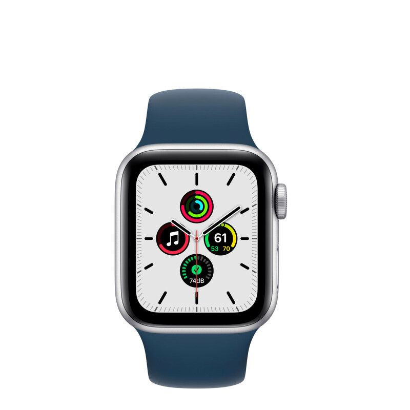 Apple Watch SE 40mm Space Gray Midnight Blue Sport Band Apple Watch SE 40mm Space Gray Midnight Blue Sport Band