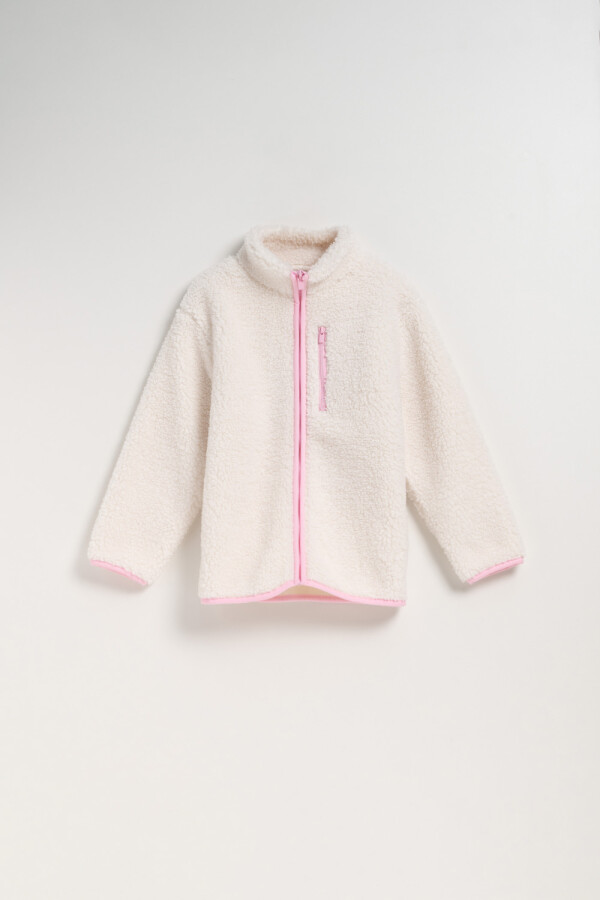 Campera de sherpa Crudo