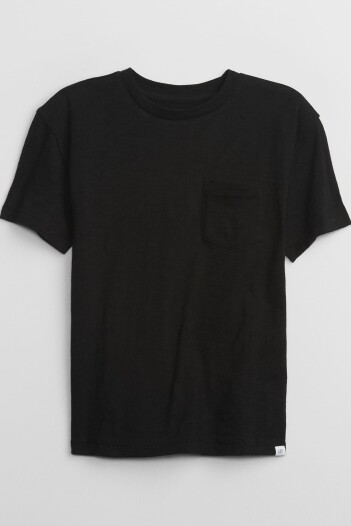 Remera Con Bolsillo Niño Black 200