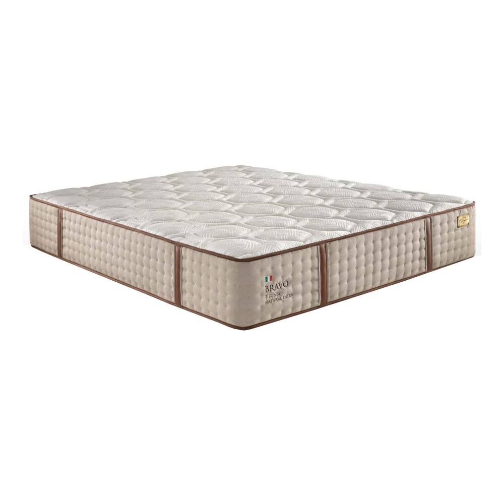 COLCHÓN QUEEN RESORTESPOCKET NATURAL-BEIGE BRAVO