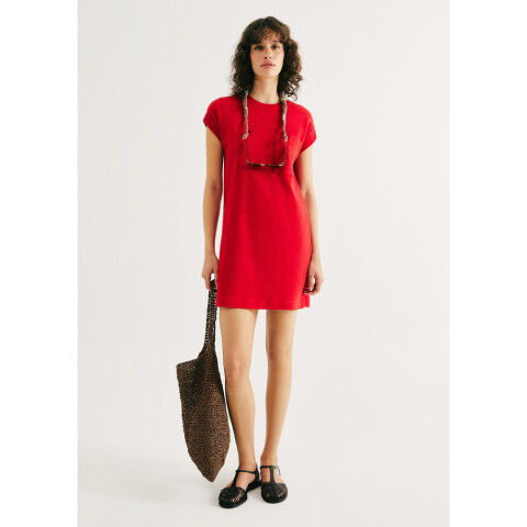 VESTIDO MM FEM VERMELHO ESCURO