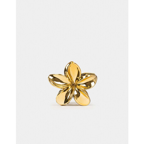 Broche Con Flor Dorado