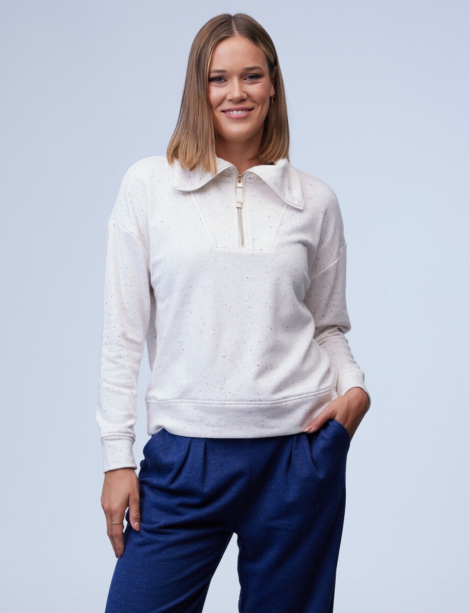 Buzo Sport Zip - Beige 