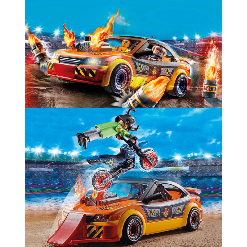 Juguete Playmobil Stunt Show auto de acrobacias Crashcar 60 piezas Juguete Playmobil Stunt Show auto de acrobacias Crashcar 60 piezas