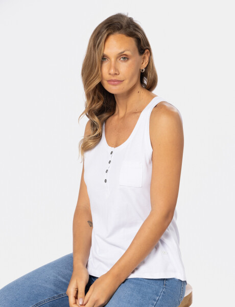MUSCULOSA LISA Blanco