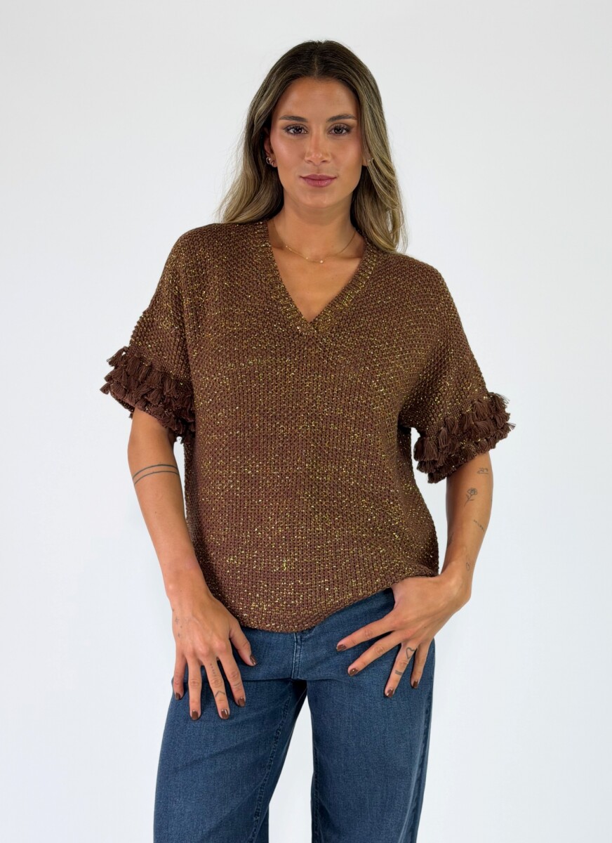 TOP ALAMANDA - MARRON 