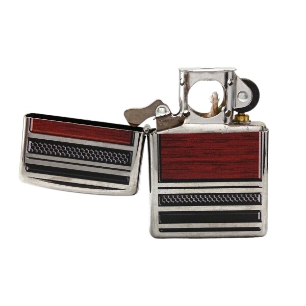 Encendedor ZIPPO 28676 Steel and Wood - ZP286738 Plateadocombinado