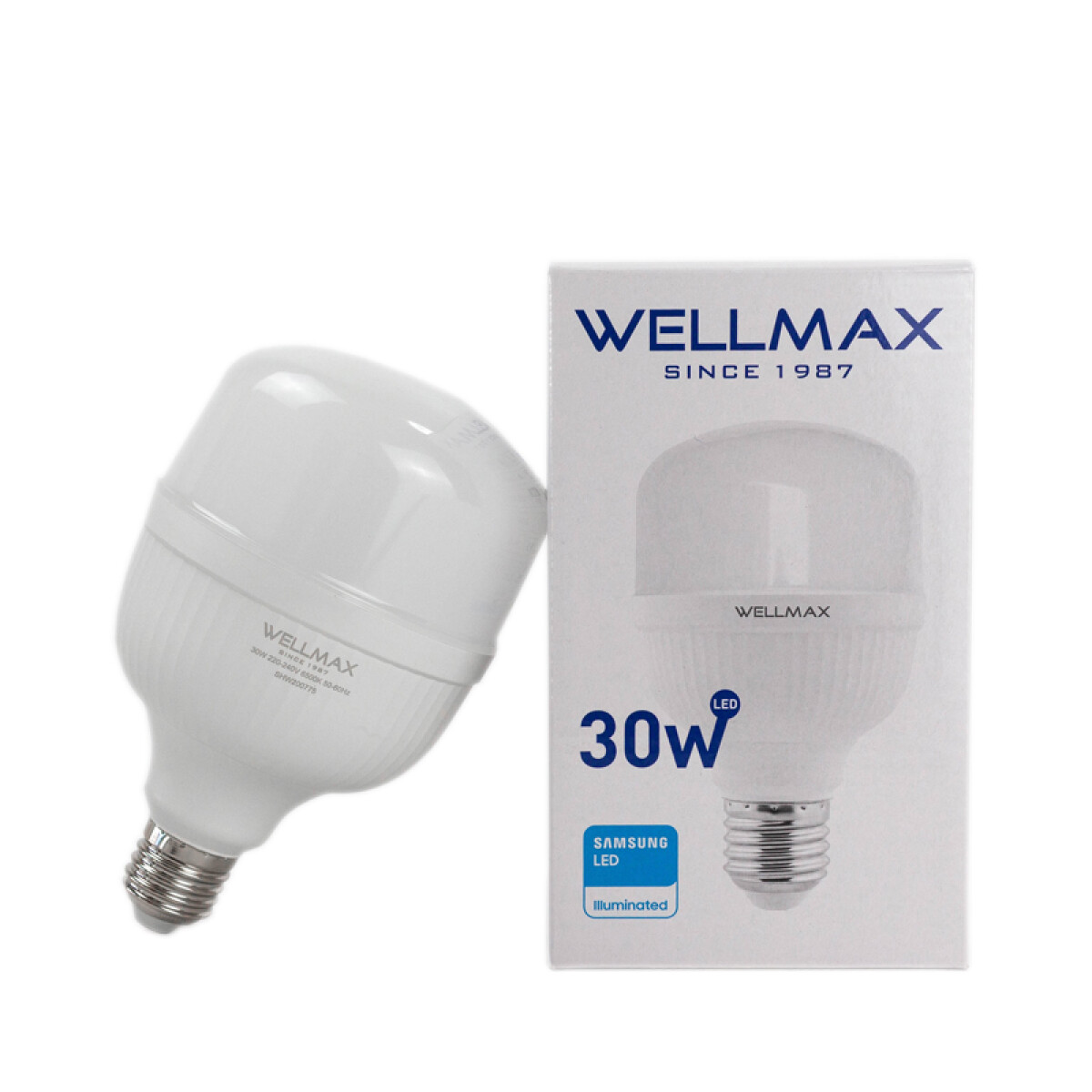 LAMPARA LED 30W (EQUIVALE 250W) E27 FRIA WELLMAX ++ - N/a 