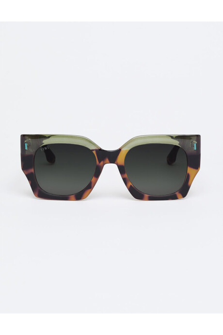 Lentes Tiwi Matt Bicolor Green Tortoise / Shiny Green With Green Lenses