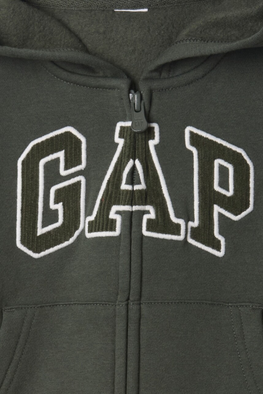 Canguro Con Cierre Logo Gap Toddler Niño Evergreen 585