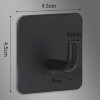 Gancho autoadhesivo curvo acero inoxidable para pared Gancho autoadhesivo curvo acero inoxidable para pared