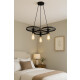 Lampara Colgante Techo Retro Decorativo Ruedas Vintage Led Negro