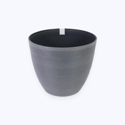 MACETERO PLAST GRIS 23X19CM Unica