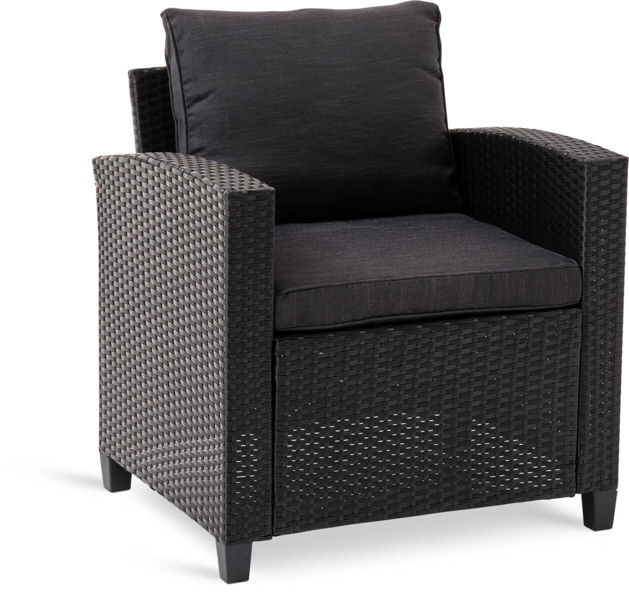 Sillón de exterior AGERMOSE negro 