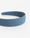 Vinchas Rígidas Vincha Rígida De Denim. - Azul Celeste