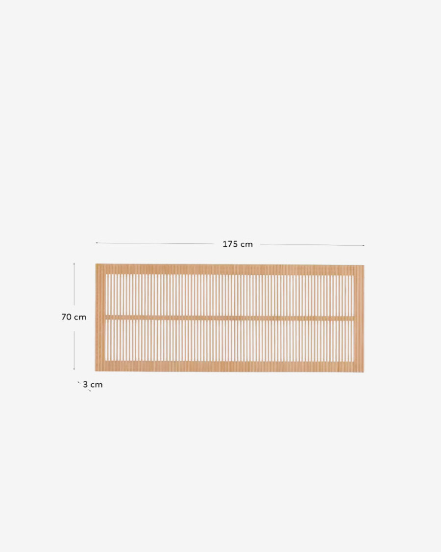 Cabecero Beyla de madera maciza de fresno para cama de 160 cm Cabecero Beyla de madera maciza de fresno para cama de 160 cm