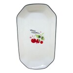 BANDEJA RECTANGULAR DE PORCELANA • 31x17cm BANDEJA RECTANGULAR DE PORCELANA • 31x17cm