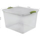 Set x3 Caja organizadora 45 lts Wenbox TRANSPARENTE