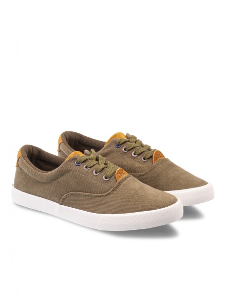 CHAMPION DE TELA CON CORDONES Verde