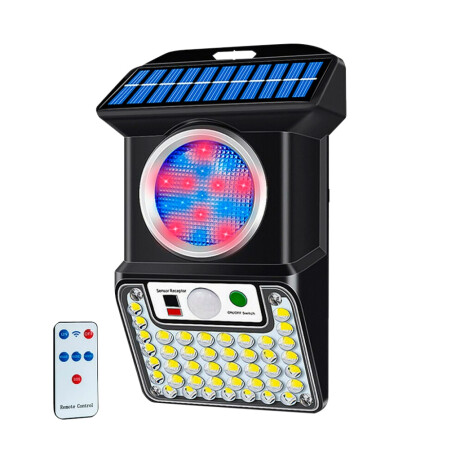 Foco Led Solar Con Sensor De Movimiento Con Control Remoto Foco Led Solar Con Sensor De Movimiento Con Control Remoto