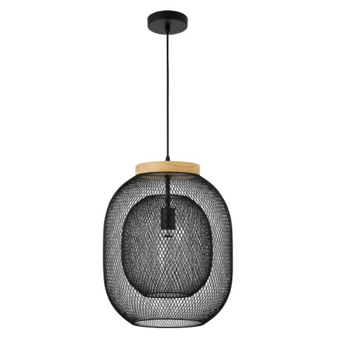 LAMPARA METAL NEGRO COLGANTE Unica