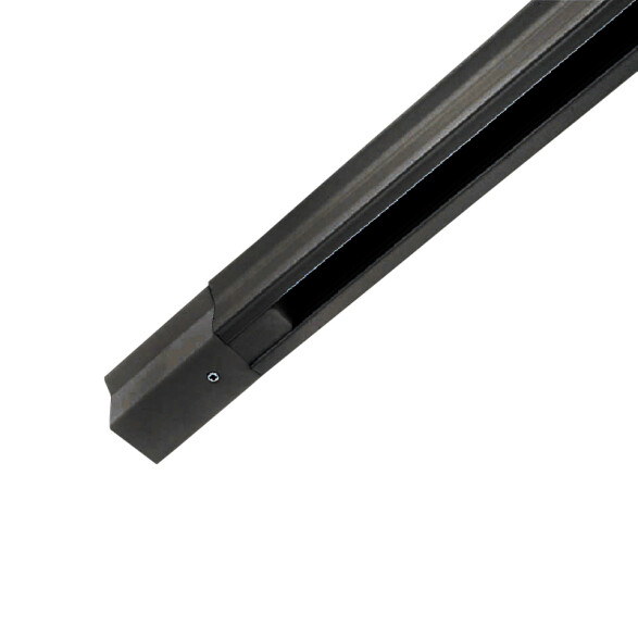 Riel de 1 metro, negro, incluye alimentador IX4102