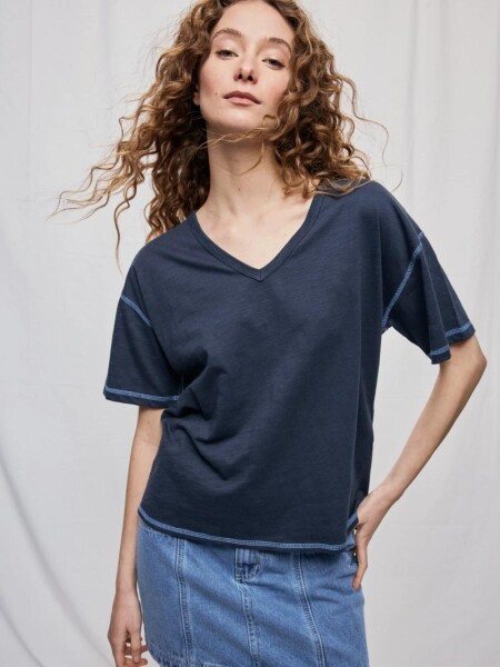 T-SHIRT D.CASSIN HARRY M.C ESC.V AZUL