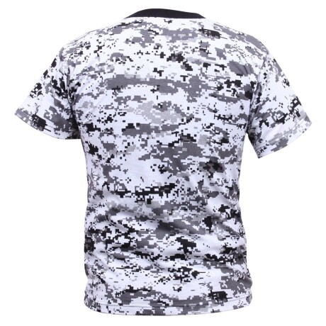 Remera camuflada en algodón Digital City Camo