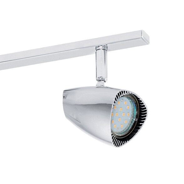 Spot varal cromo 3XGU10 inclui. 2,8W 3000K CORBERA EG2234