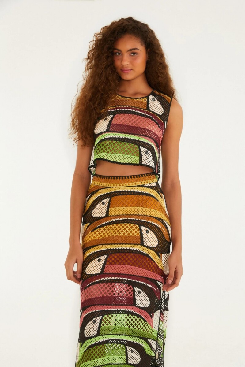 FALDA CROCHET Multicolor