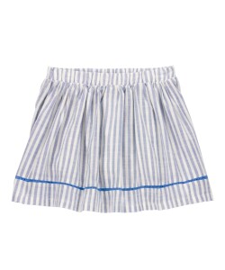 Pollera short de viscosa, diseño a rayas Pollera short de viscosa, diseño a rayas