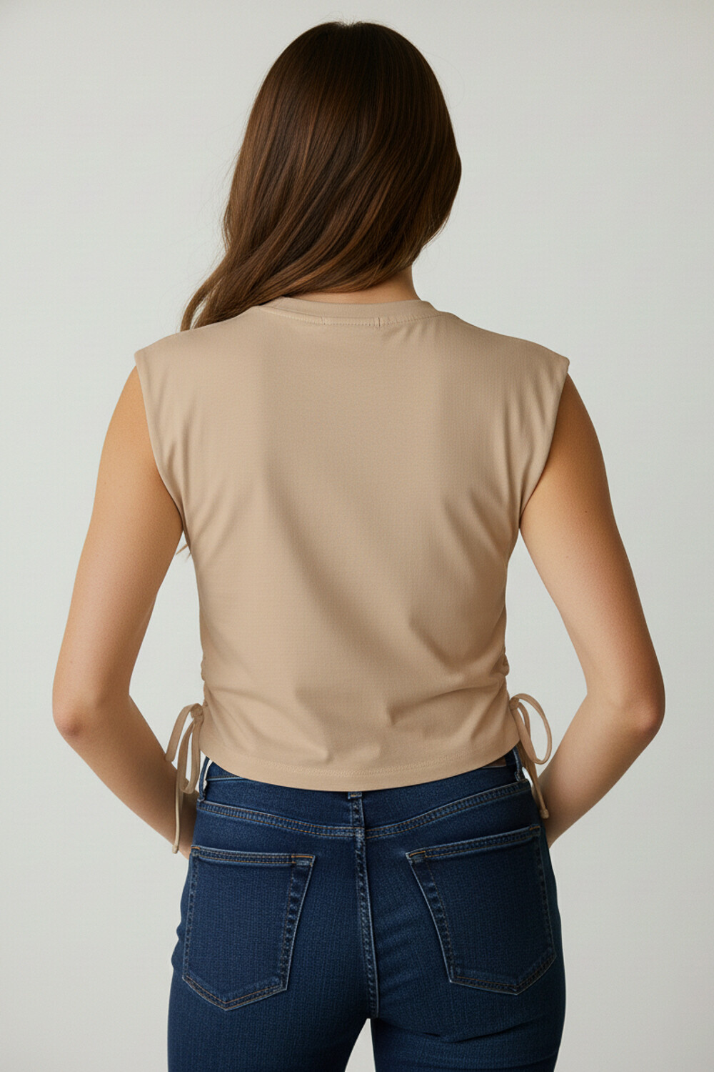 Remera Fiscara Taupe Claro