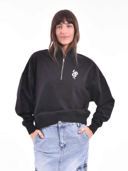 BUZO CON CUELLO YESENIA NEGRO