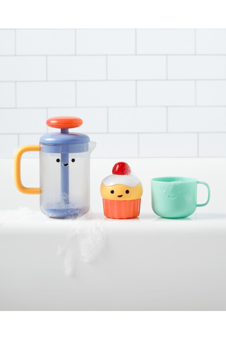 Juego de baño, café espumoso Sin color