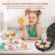 Maquina Para 7 Mini Donas Antiadherente 1000w Youhome Maquina Para 7 Mini Donas Antiadherente 1000w Youhome