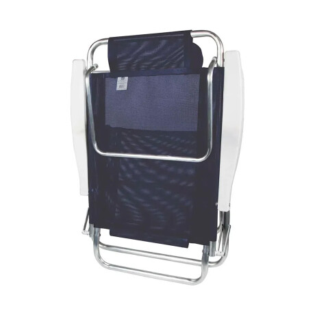 Set Silla 6Pos Almohadilla + Mesa Bandeja Port Divisiones Azul