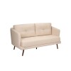 Sillón Sofá Triunfo 2 Cuerpos Beige