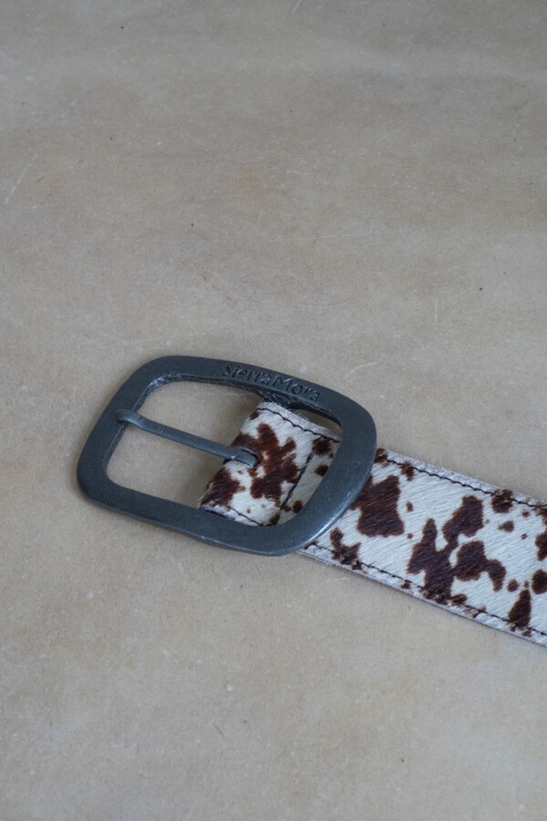 Total Print Belt Blanco / Plateado
