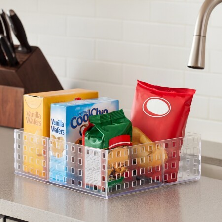 Caja organizadora apilable de acrílico 32cm x 23cm x 8cm Caja organizadora apilable de acrílico 32cm x 23cm x 8cm