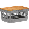 Organizador Rejilla S | Tapa Bambú Gris