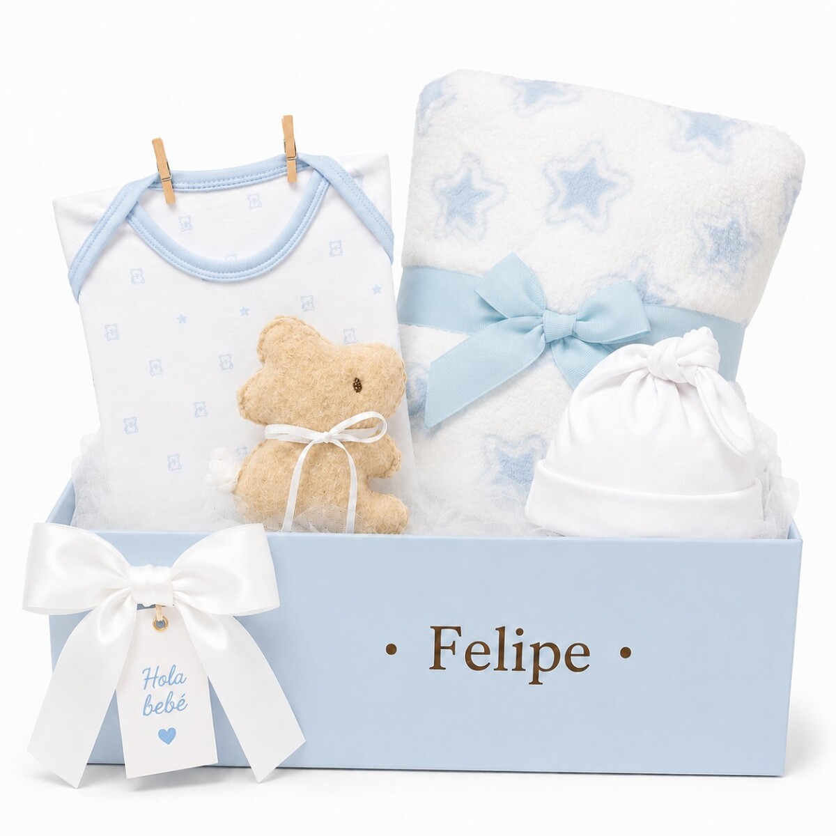 Regalo de nacimiento Bebé en camino - celeste 