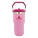 Vaso Térmico Stanley IceFlow Flip Straw 591ml Para Bebidas Frías En Movimiento Peony