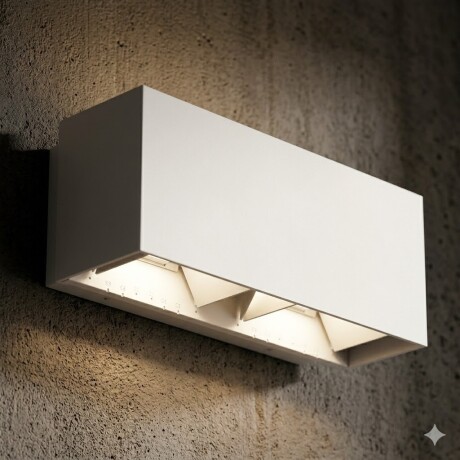 Spot aplique doble led ángulo regulable 18W IP65 BLANCO