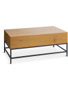 Mesa de centro AABENRAA L110 elevable roble Mesa de centro AABENRAA L110 elevable roble