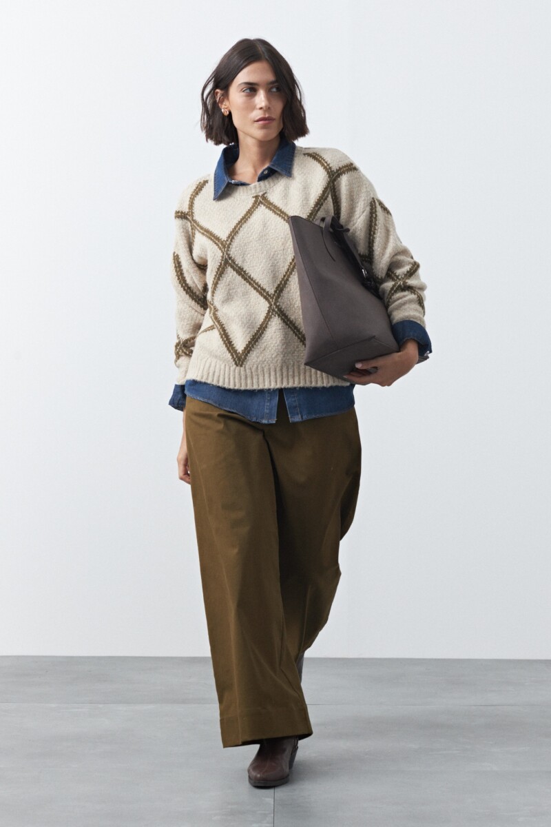 SWEATER LITAS Beige Melange