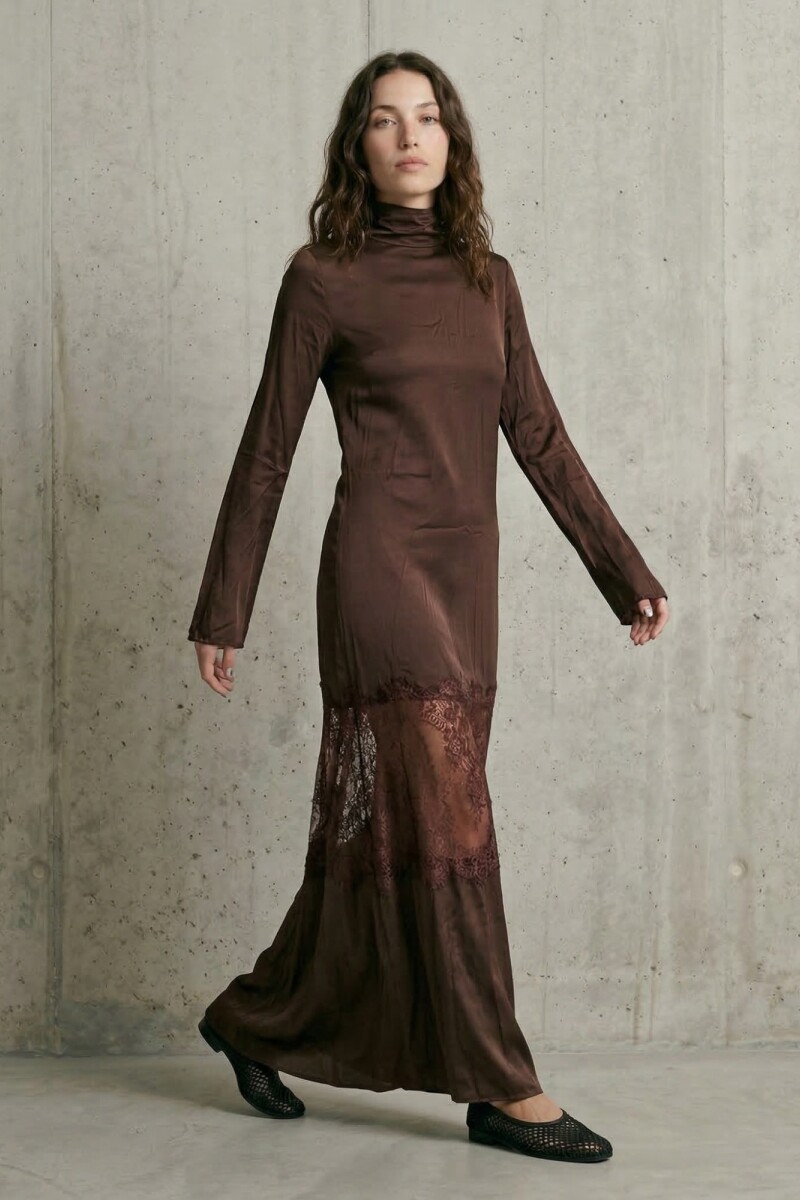 Vestido Nova MARRON
