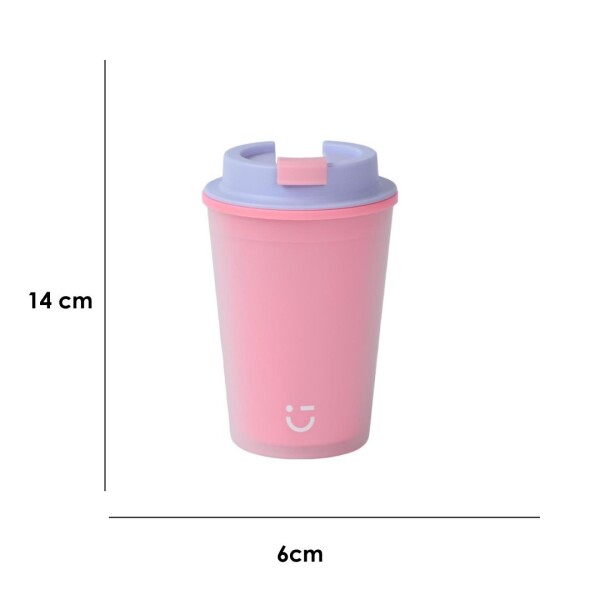 Vaso plástico 420ml rosa