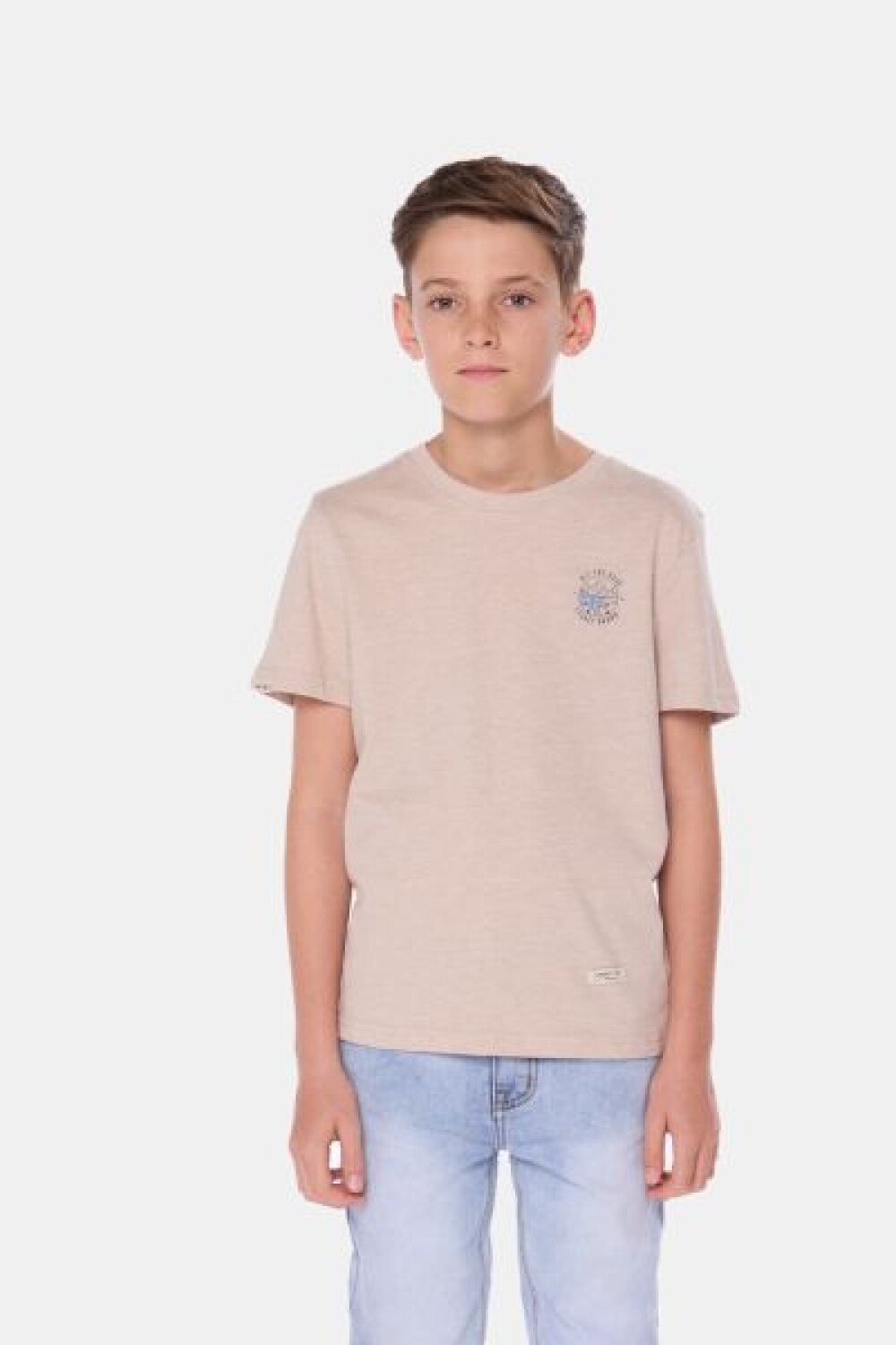 REMERA ESTAMPADA Beige